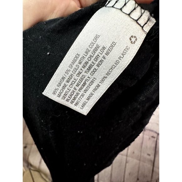 MOSSIMO LADIES SUPER SOFT MIDI LENGTH BLACK DRESS (L)   EUC    F-281 - Picture 4 of 4